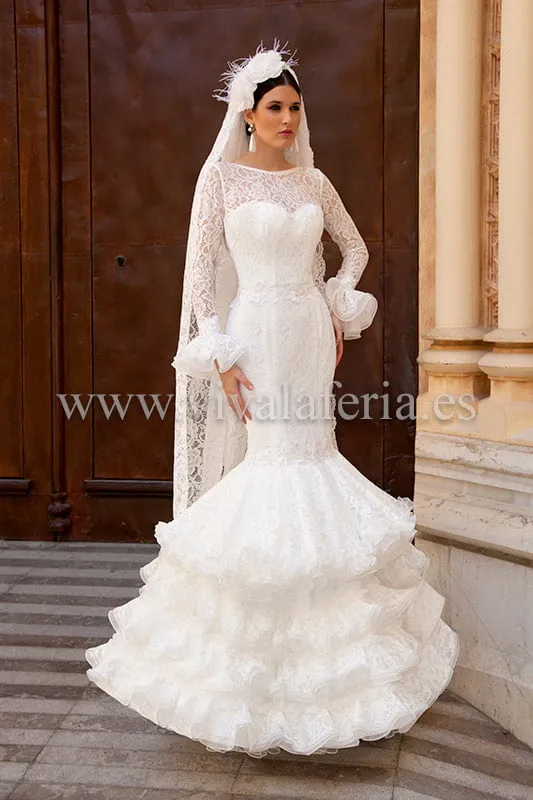 Viva La Feria Guadalupe robe mariée flamenca dentelle