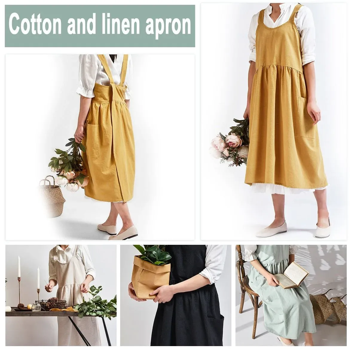 Japon style Woman Apron Hokkaido 4 Colors tablier japonais femme