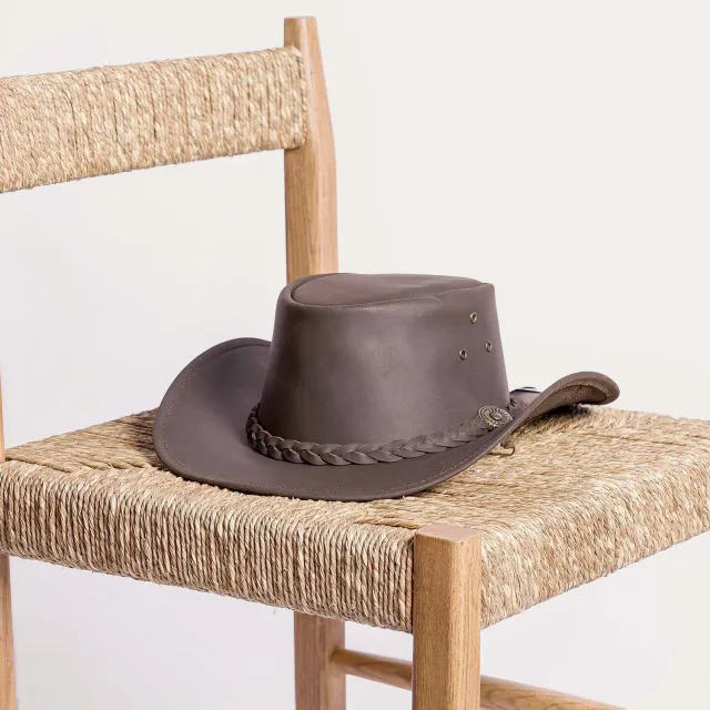 Mistral Darwin chapeau australien cuir