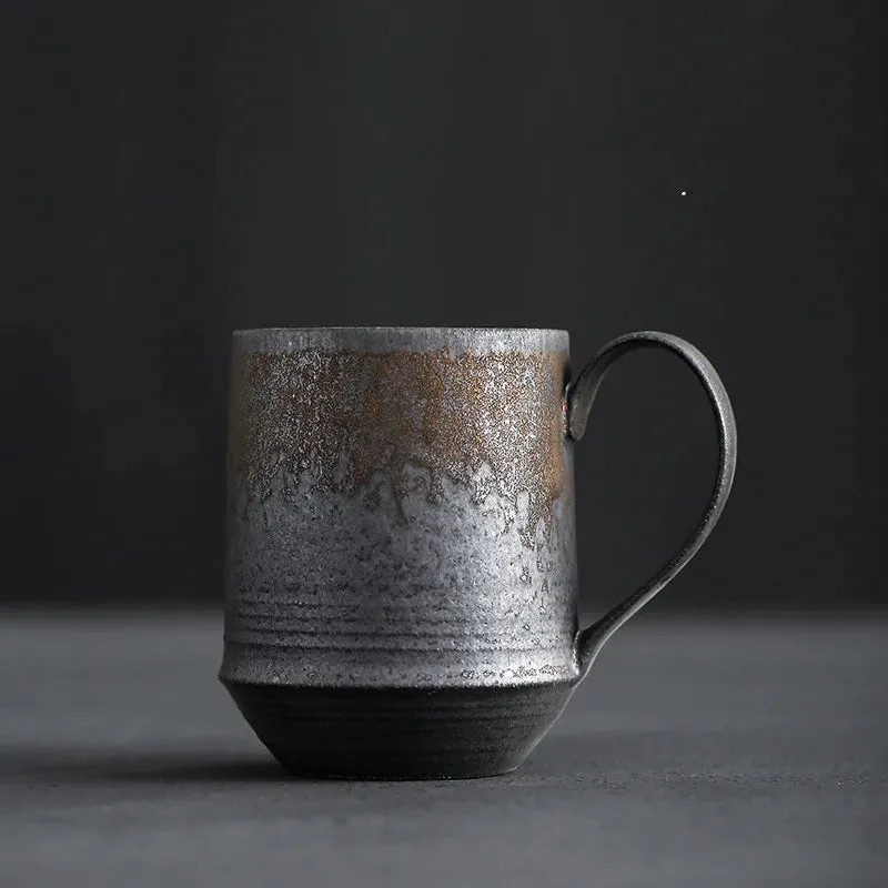 Esprit du Japon mug en grès effet rouille fait main