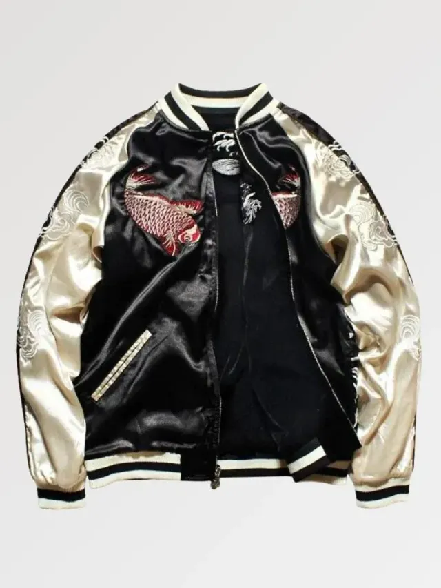 Japon style Exist Woko veste sukajan brodée