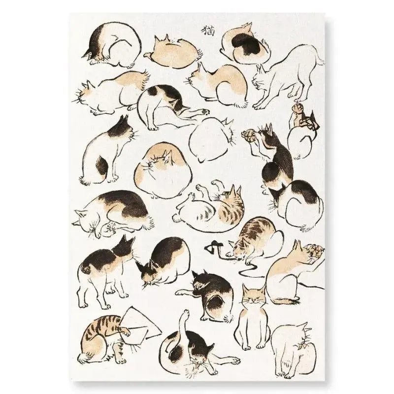 Japon style Tableau Estampe Chats Japonais tableau