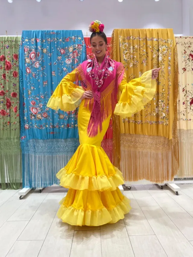 VIVA LA FERIA Ambar robe flamenca