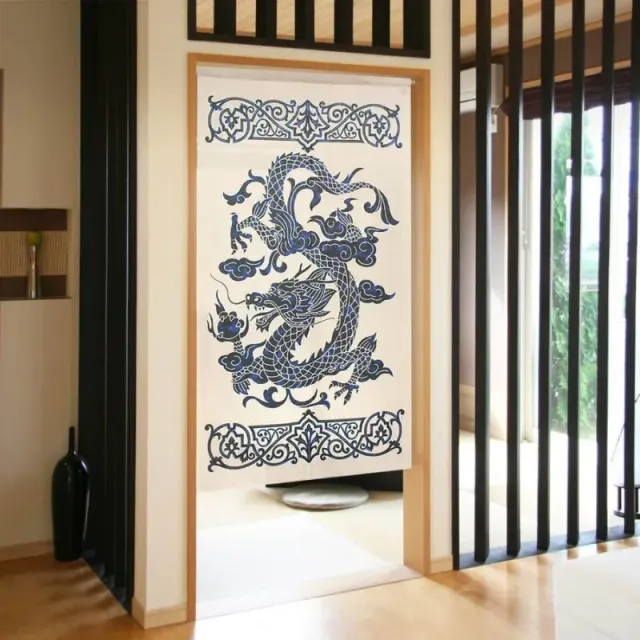 Japon style Noren Dragon rideau japonais protection