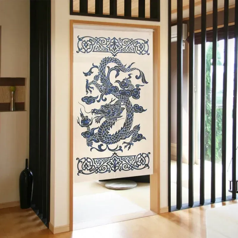 Japon style Noren Dragon rideau japonais protection