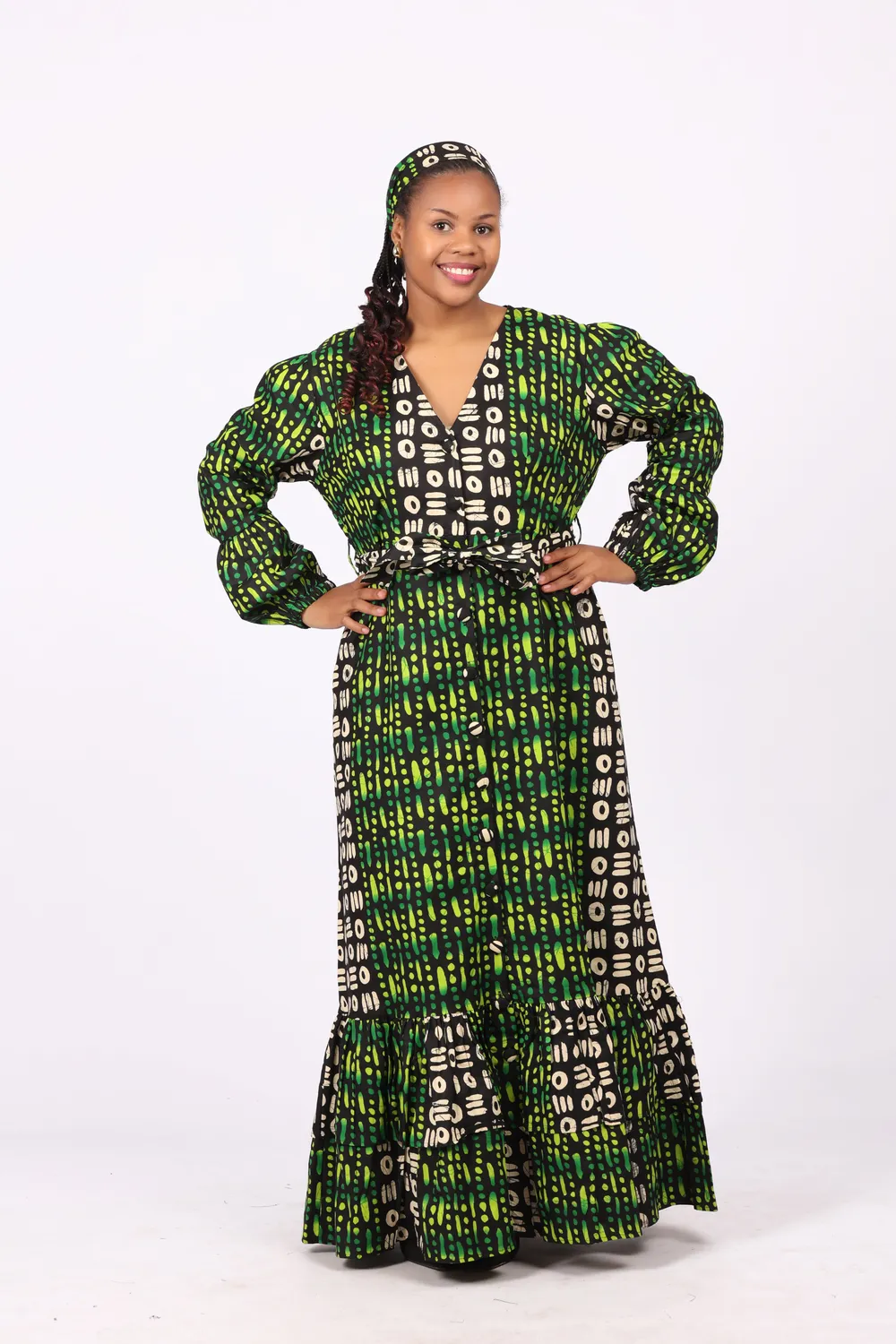 KAVAZI Long Button Down Dress robe longue femme