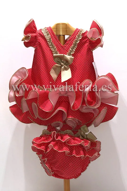 VIVA LA FERIA Vestido flamenco robe bébé avec culotte