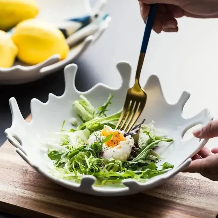 Japon style Oyuki assiette irrégulière design artisanal
