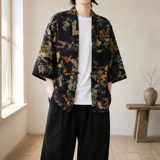 Esprit du Japon veste kimono homme haori motifs