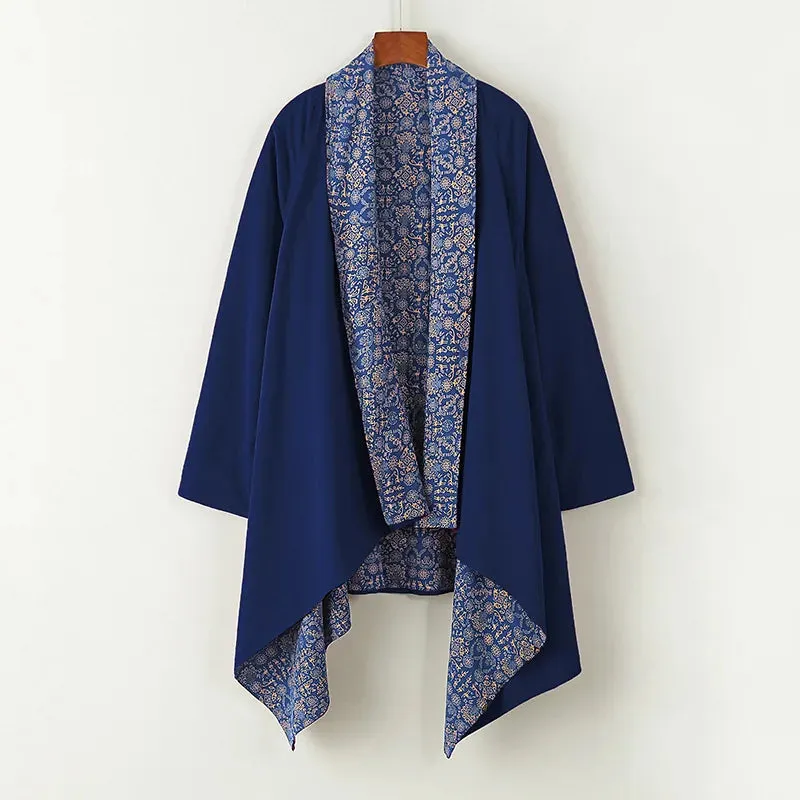 Esprit du Japon veste longue kimono homme ample