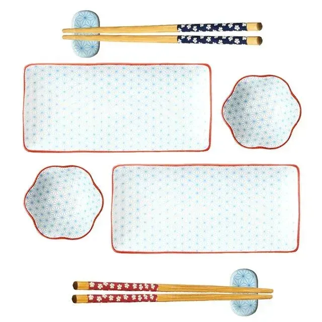 Japon style Sushi Dinnerware Set Kaori service sushi céramique
