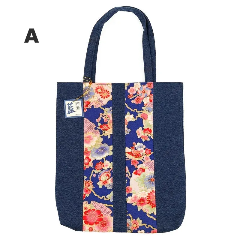 Japon style Tote Bag Style Japonais tote bag patchwork kimono