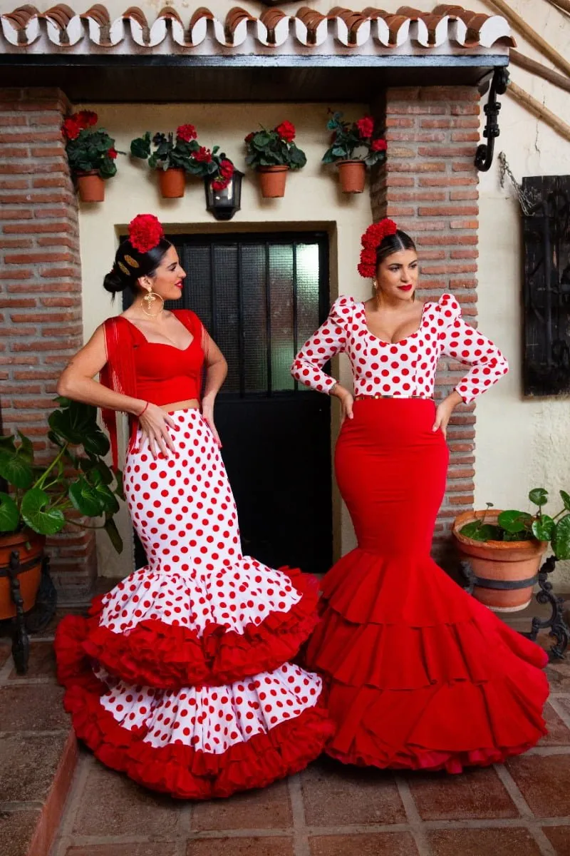 Viva la Feria Fernanda robe flamenca pois trois volants