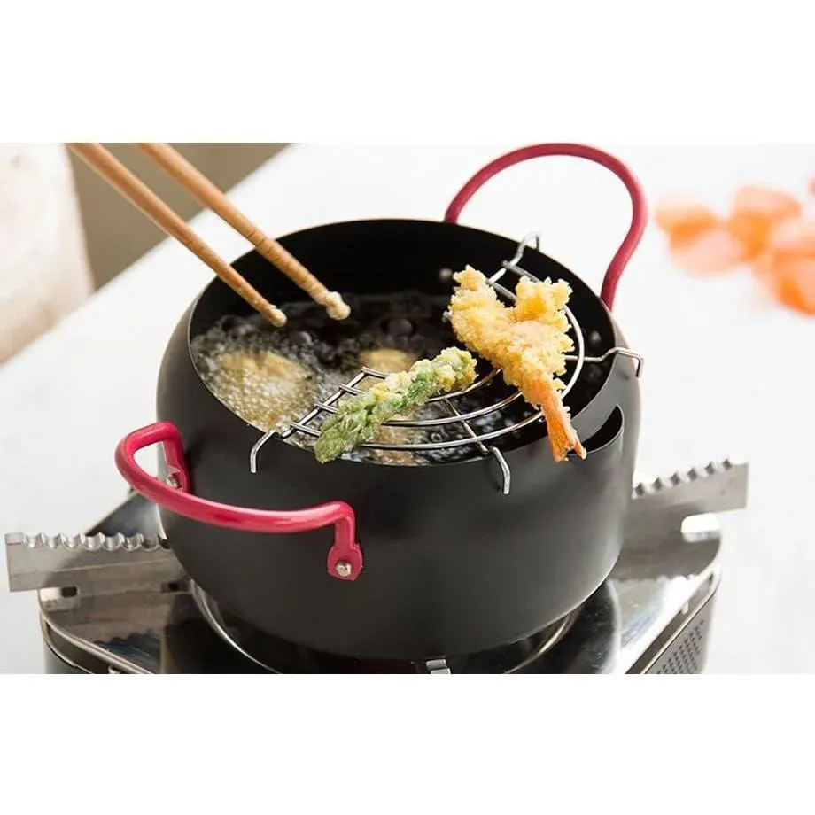 Japon style Tempura Pot Mu pot à tempura inox