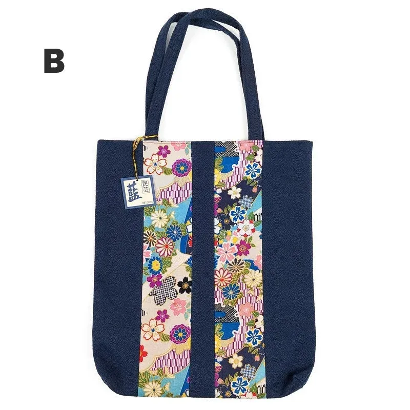 Japon style Tote Bag Style Japonais tote bag patchwork kimono