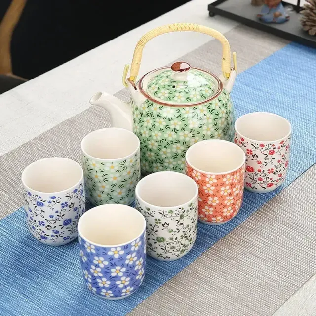 Japon style ensemble théière et tasse japonaise cérémonie
