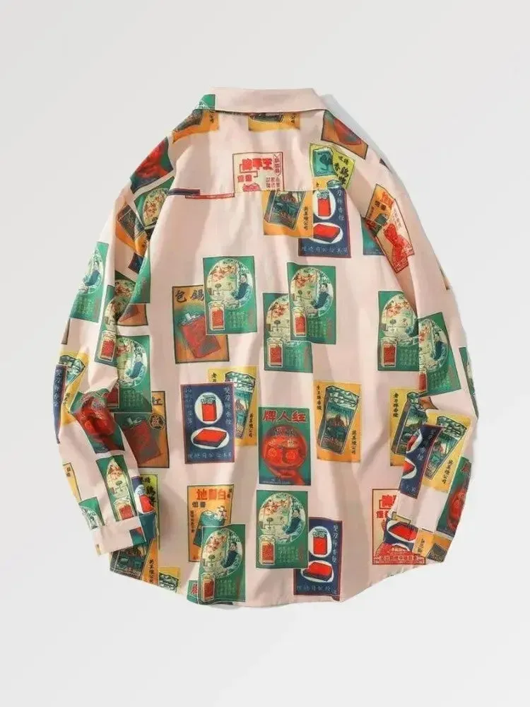 Japon style omitama chemise coréenne coton oversize