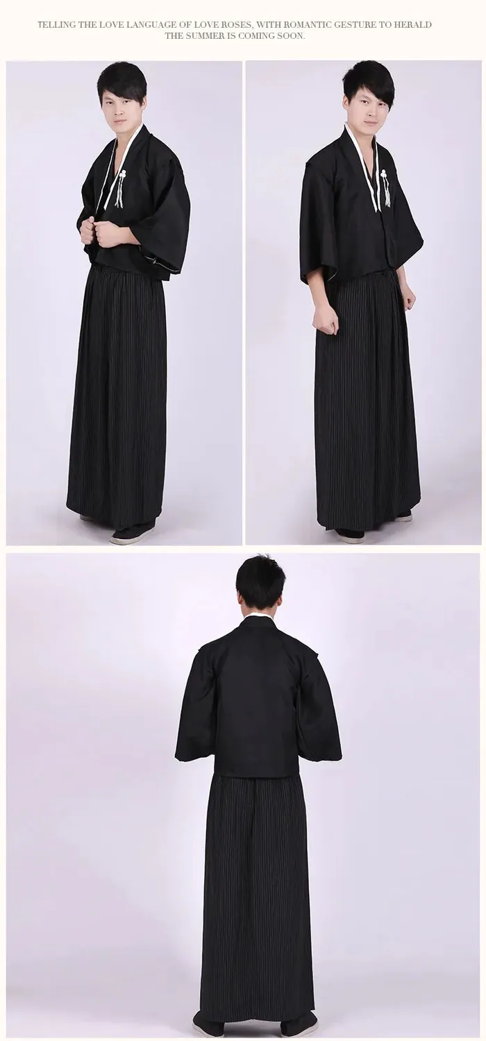 Esprit du Japon Kimono Samouraï Homme ensemble 2 pièces