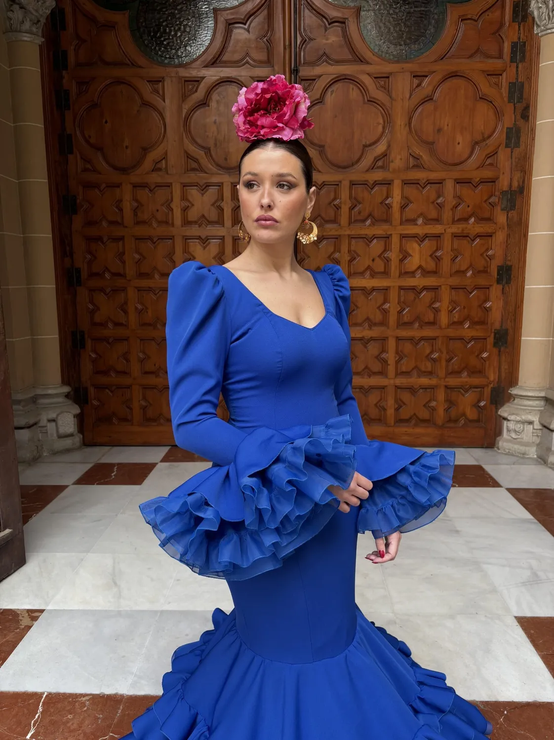 Viva la Feria Luz robe flamenco jupe canastera