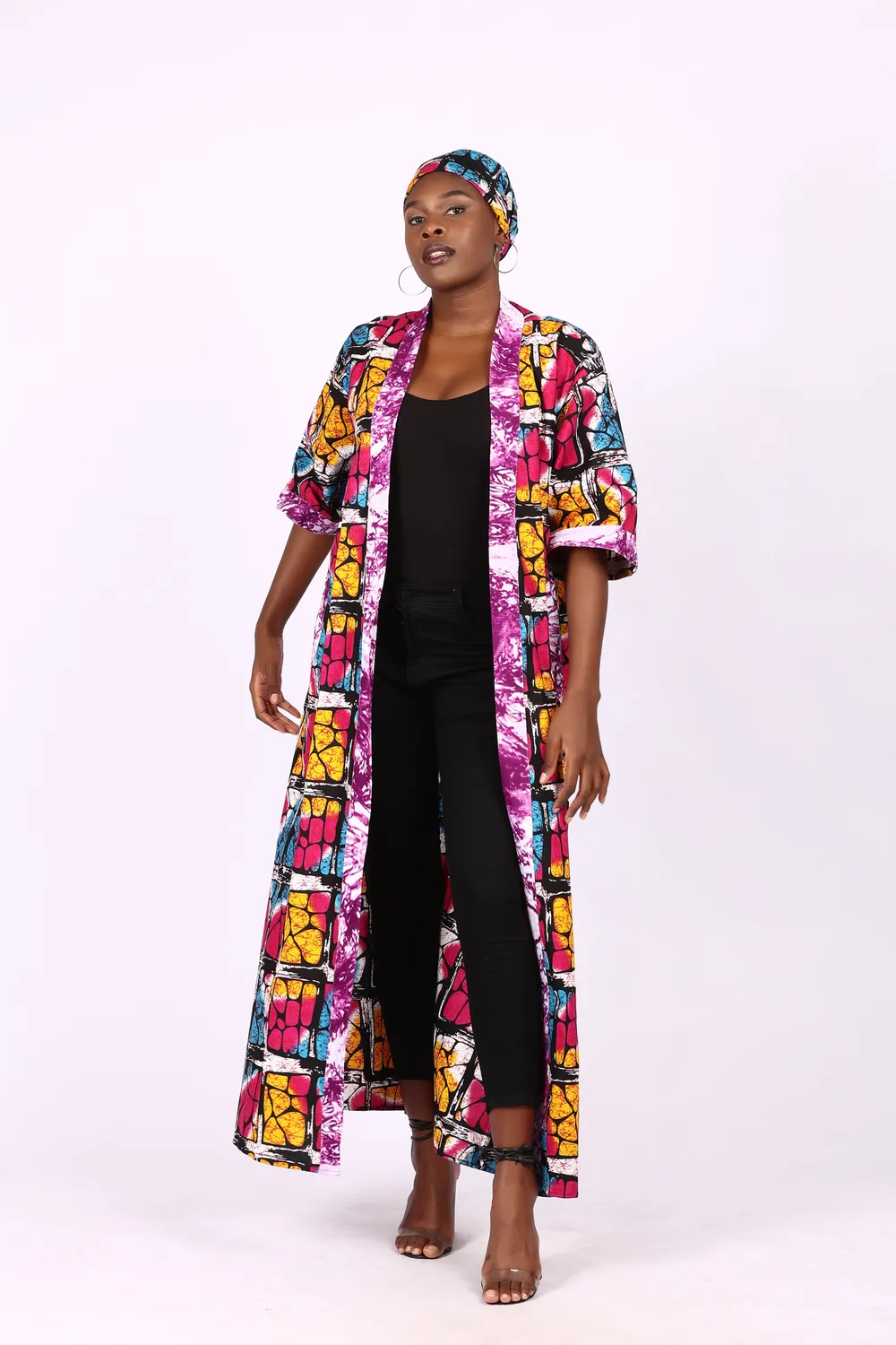 KAVAZI kimono long manche courte
