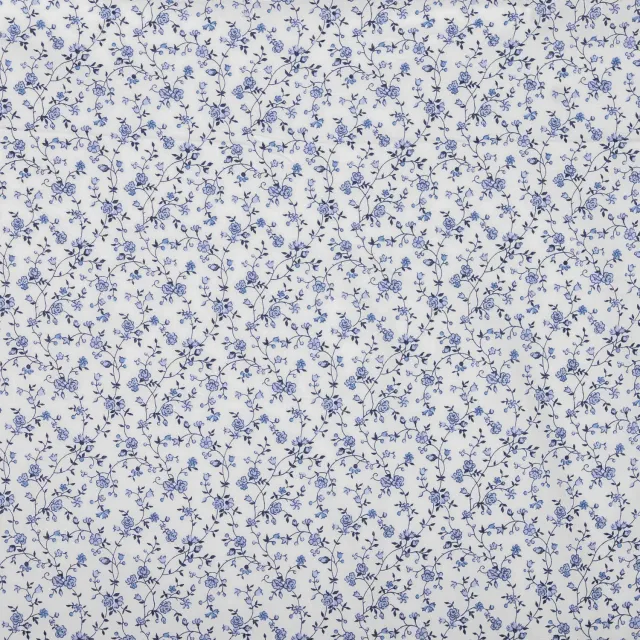 Les Indiennes de Nîmes Myosotis tissu coton