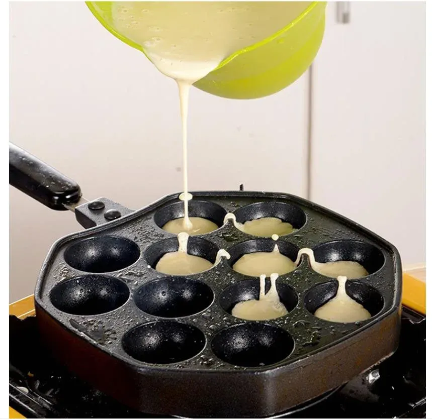 Japon style Magome poêle à takoyaki 12 alvéoles antiadhésive