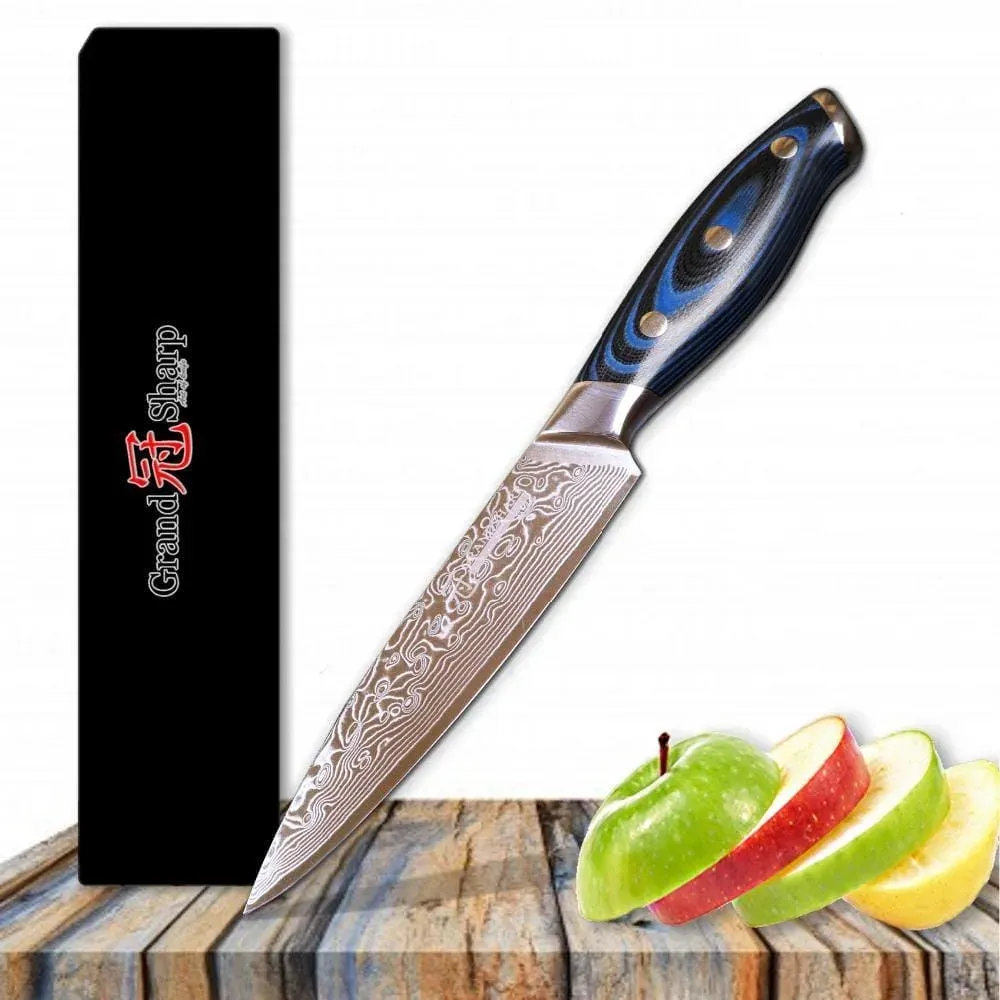 Japon style Oyama couteau japonais acier Damas 12 cm