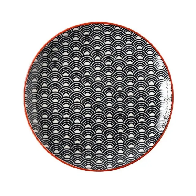 Japon style Shirkane 8 assiette sushi céramique
