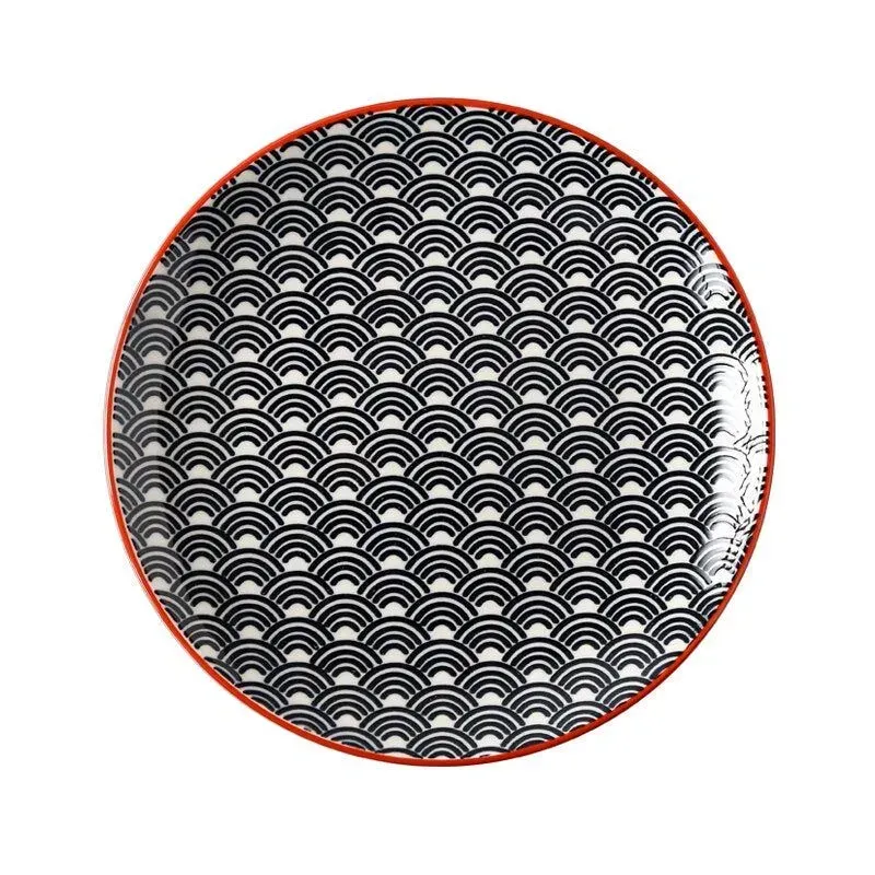 Japon style Shirkane 8 assiette sushi céramique