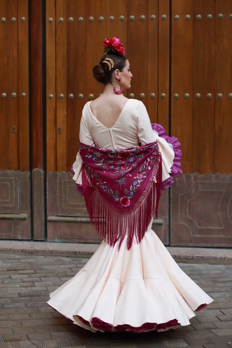 Viva La Feria Clavel robe flamenca à volants