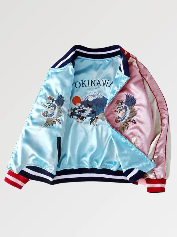Esprit du Japon Okinawa sukajan réversible phénix