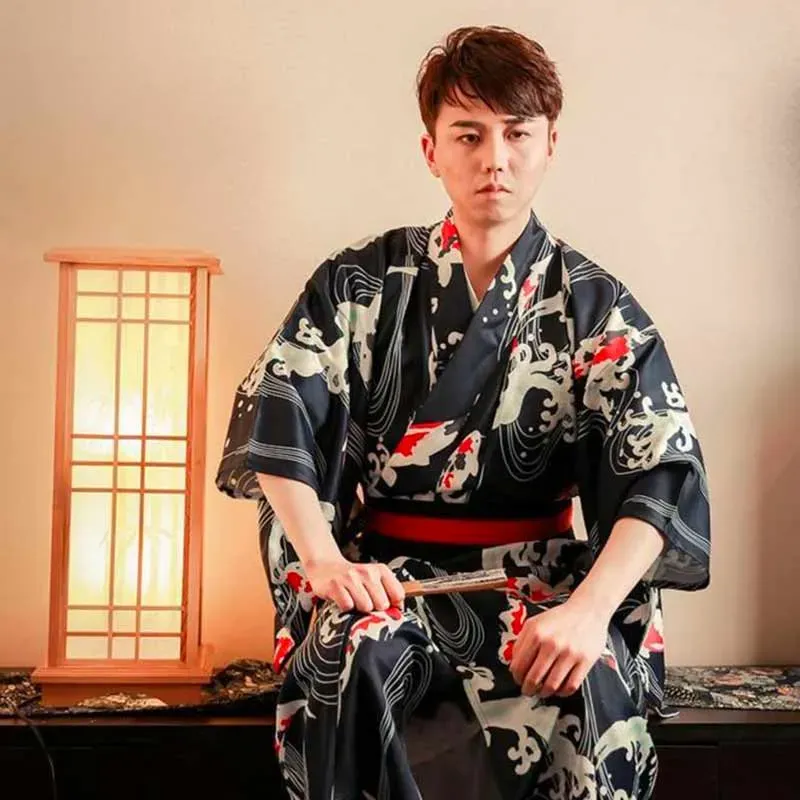 Esprit du Japon Kimono Homme Carpe Koï
