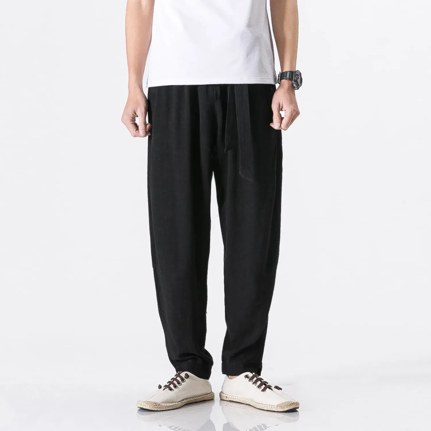 Japon style Riko pantalon léger coton