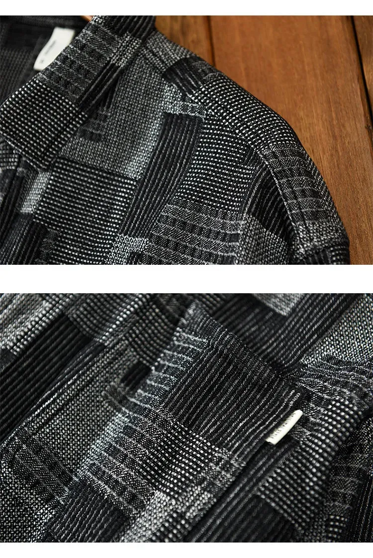 Esprit du Japon surchemise japonaise carreaux patchwork coton