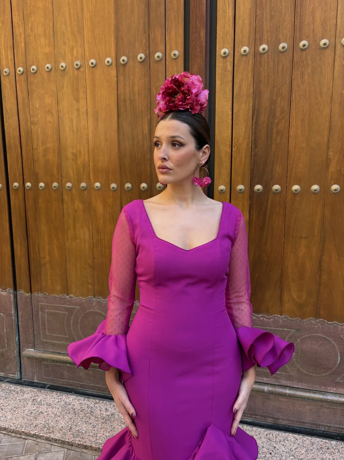 Viva La Feria Corin robe flamenca volants stretch