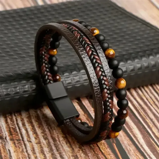 Japon Style Bracelet Cuir Japonais Fait Main