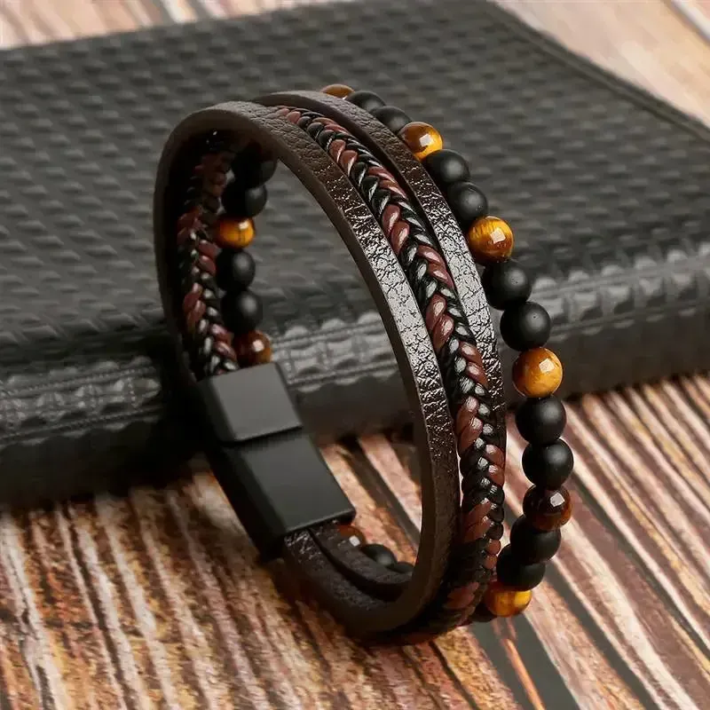 Japon Style Bracelet Cuir Japonais Fait Main