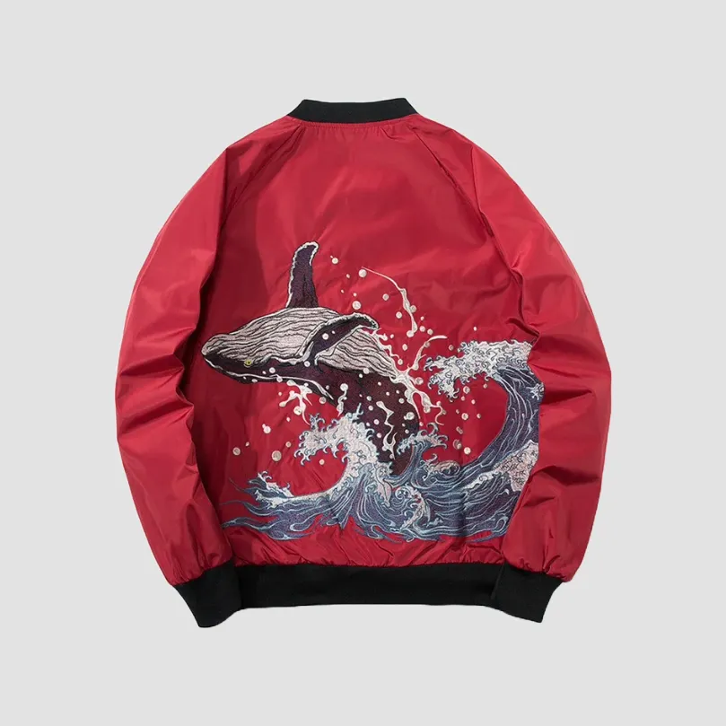 Japon Style Sukajan Veste Brodée Style Japonais