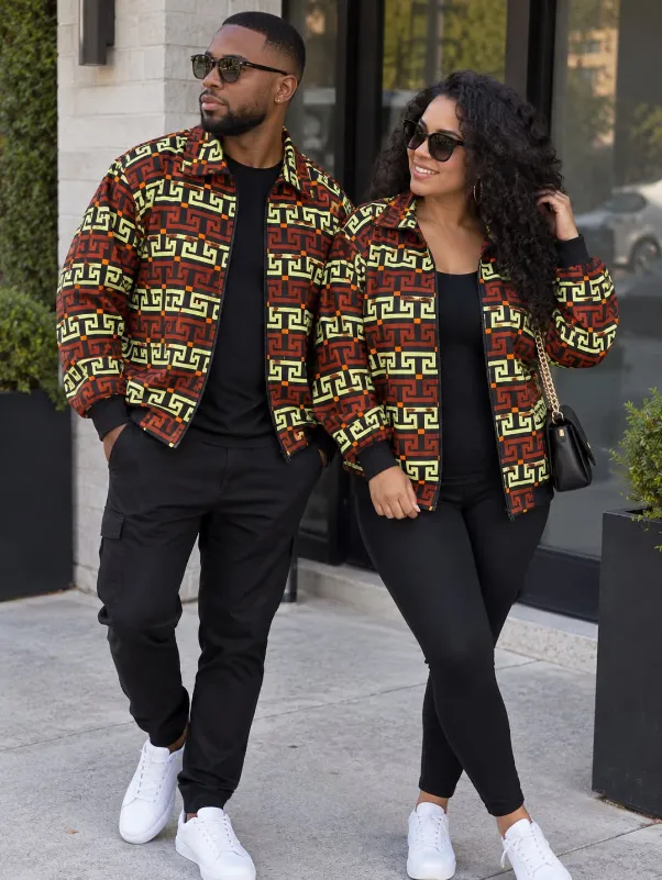 KAVAZI Ankara Puff Bomber Jacket blouson bomber