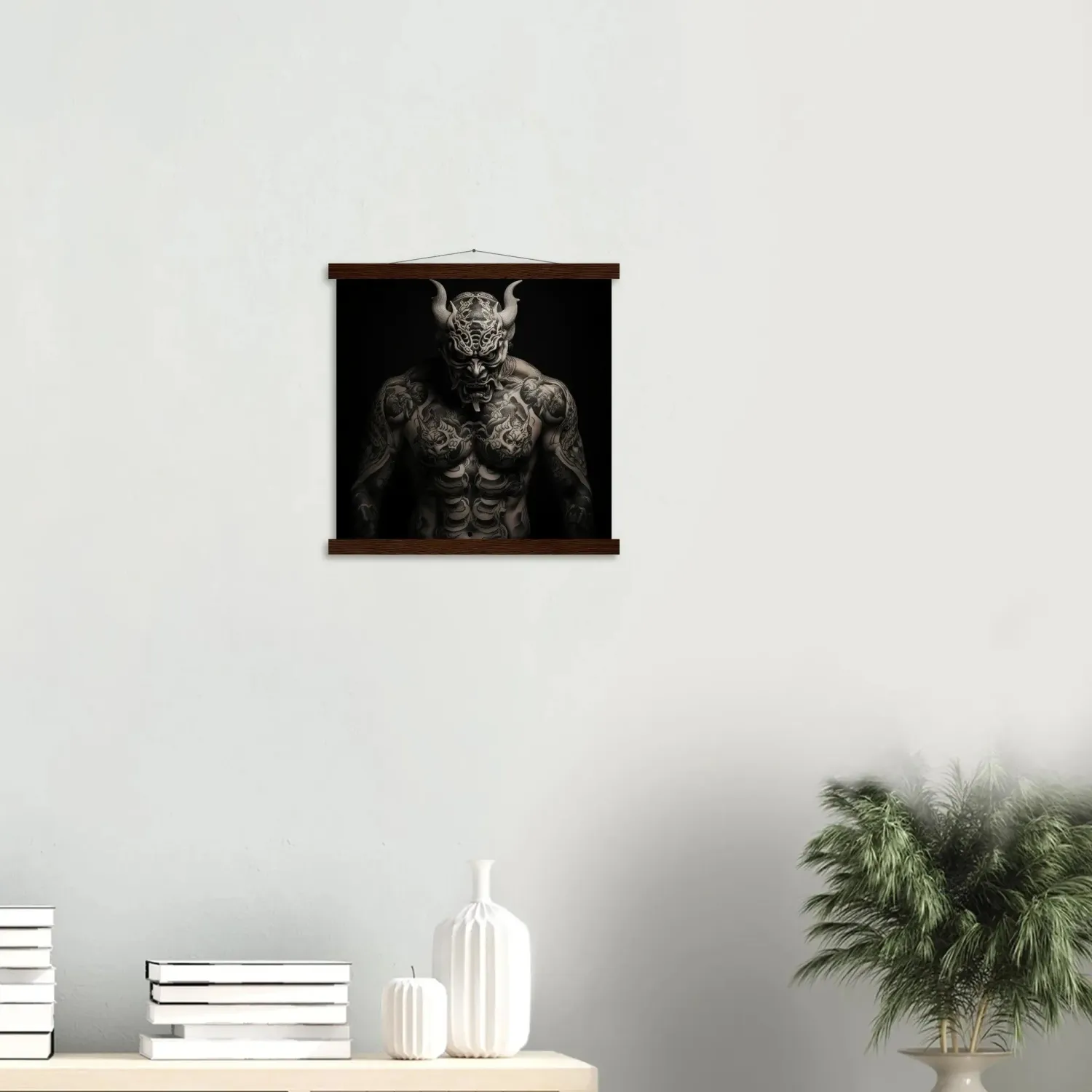 Japon Style Tatouage Japonais Oni Tableau Masque