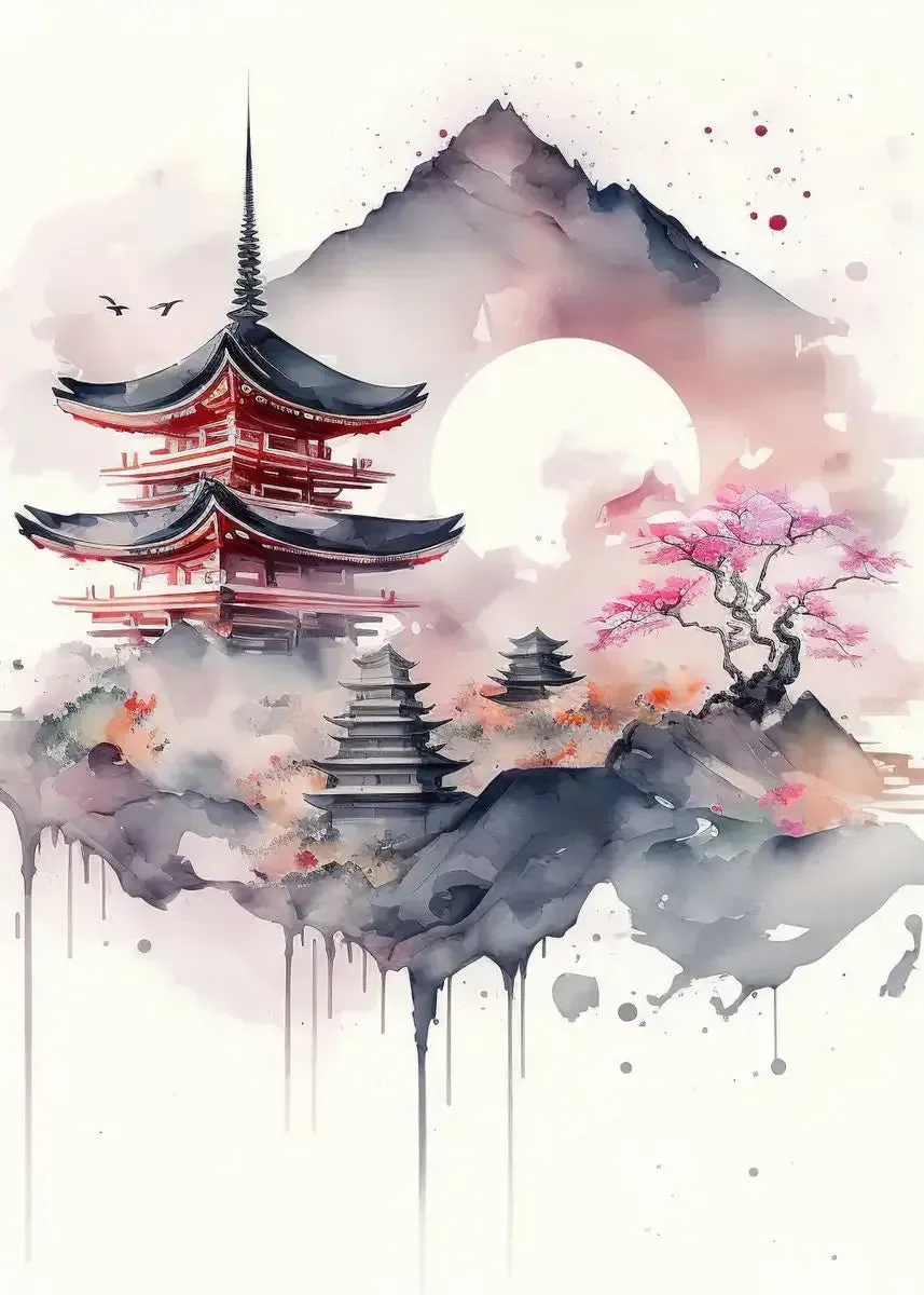 Japon style Tableau Mont Fuji