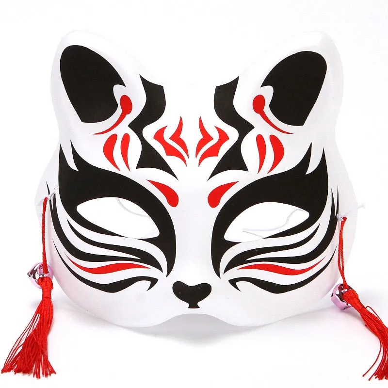 Esprit du Japon masque kitsune traditionnel résine